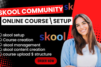do course creation, skool online course content, skool community setup