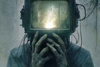 do sci fi horror and fantasy scene concept art illustrations