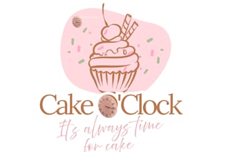 design a modern minimalist logo for cake shop bakery