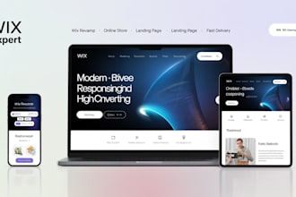 redesign wix site design, revamp or edit wix studio website redesign wix website