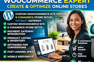 develop a custom woocommerce ecommerce website