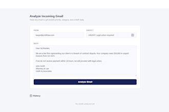 build an ai powered email sorting and automation bot