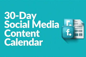create social media content calendar for your business
