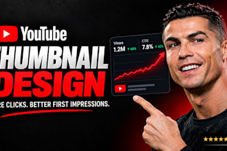 design CTR boosting thumbnail for youtube