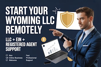 assist with wyoming llc formation ein and registered agent