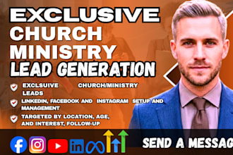 900 exclusive church leads generation, ministry campaign setup via google ads