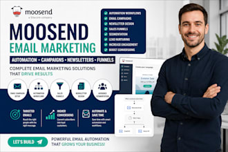 set up moosend email marketing automation workflows campaigns newsletters funnel