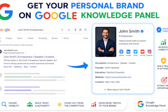 create a google knowledge panel knowledge graph for personal business local seo