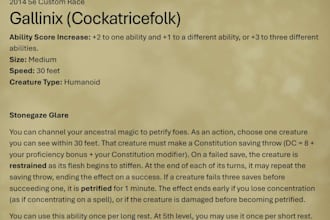 create homebrew dnd content for 2014 or 2024 5th edition