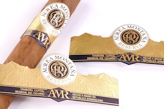 design cigar band, labels, box, hand drawn vintage logo and cigar ring