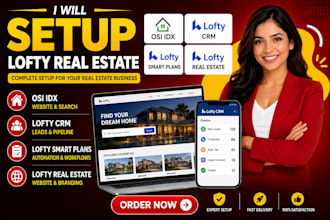 setup osi idx, lofty crm, lofty smart plans lofty real estate lofty idx website