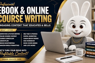 ghostwrite ebook online course, course creation, amazon kindle self help ebook