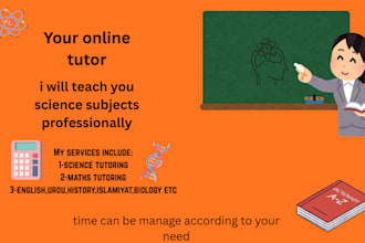 teach you science subjects professionally