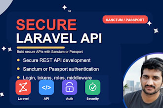 develop secure laravel API using sanctum or passport