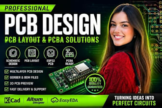 do professional pcb design pcb layout esp32 and pcba instruction project