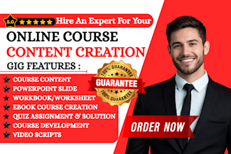 do online course creation, online course content, and curriculum course content