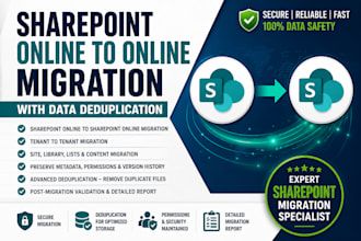 do sharepoint to sharepoint online migration with data deduplication