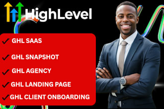 gohighlevel saas ghl snapshot ghl agency ghl landing page ghl client onboarding