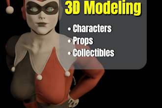 create professional 3d models, characters and props