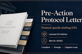 draft a uk pre action protocol letter for a specific civil dispute