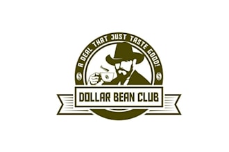 design perfect classic dollar bean club logo