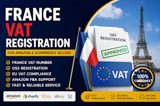 handle france vat registration, eu oss filing, and french tax compliance