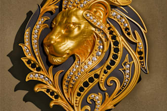 create custom 3d jewellery design pendant and religious sculpture