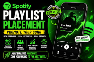 organically promote your spotify song with spotify playlist