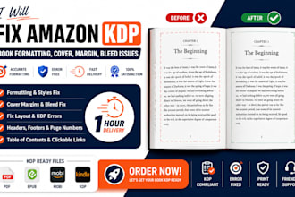 do fix amazon kdp book formatting errors kindle ebook paperback layout margin