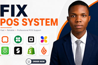 fix toast pos clover pos square pos loyverse and shopify pos system in 24 hours