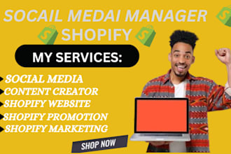 be your social media marketing manager and content creator