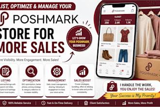 list, optimize and manage your poshmark store for more sales