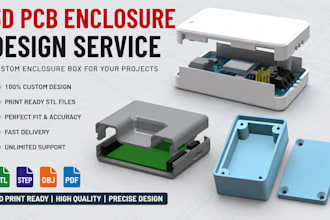design 3d pcb enclosure box stl files for 3d printing custom enclosure