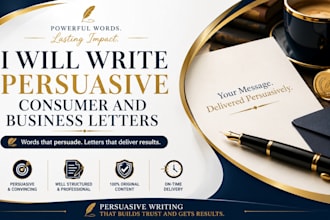 write persuasive consumer and business letters