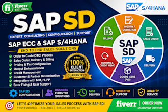 be your sap sd consultant for sap ecc, s4 hana and sap fiori