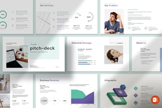 design executive vc investor pitch deck sales deck for startups on canva