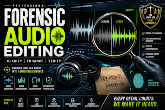 do forensic audio editing enhancement and noise reduction