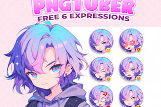 draw custom pngtuber character, avatar or png tuber model