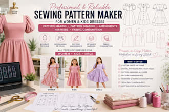 make digital patterns for clothing dresses activewear