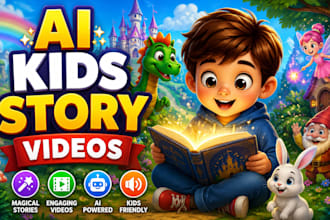 do ai kids story videos for youtube channels