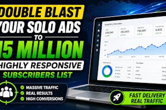 double blast your solo ads to 15m highly responsive solo ads subscribers list