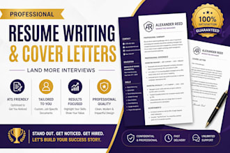 write and revise resumes and cover letters writing