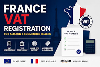 register your french vat for amazon, shopify and eu business
