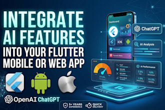 integrate ai features into your flutter mobile or web app open ai chatgpt