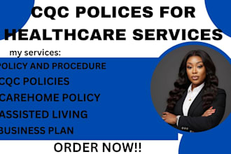 write cqc compliant healthcare policies and procedures for UK care agencies
