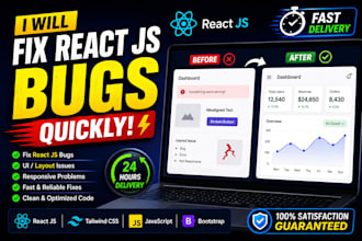 debug and fix broken react apps and errors