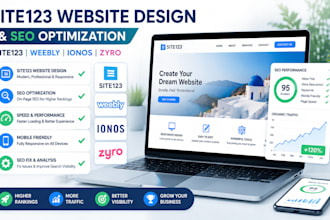 design site123 website optimize site123 seo fix weebly ionos zyro landing page