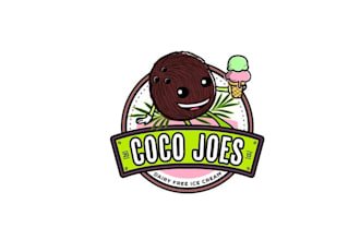 make existing logo for a new dairy free ice cream business