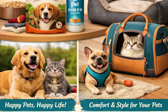 design a premium pet store product page or shopify website