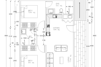 draw 2d floor plan in autocad